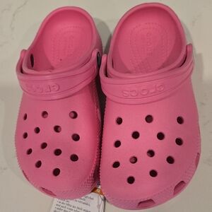 CROCS Kids Clogs Shoes - Vibrant Pink